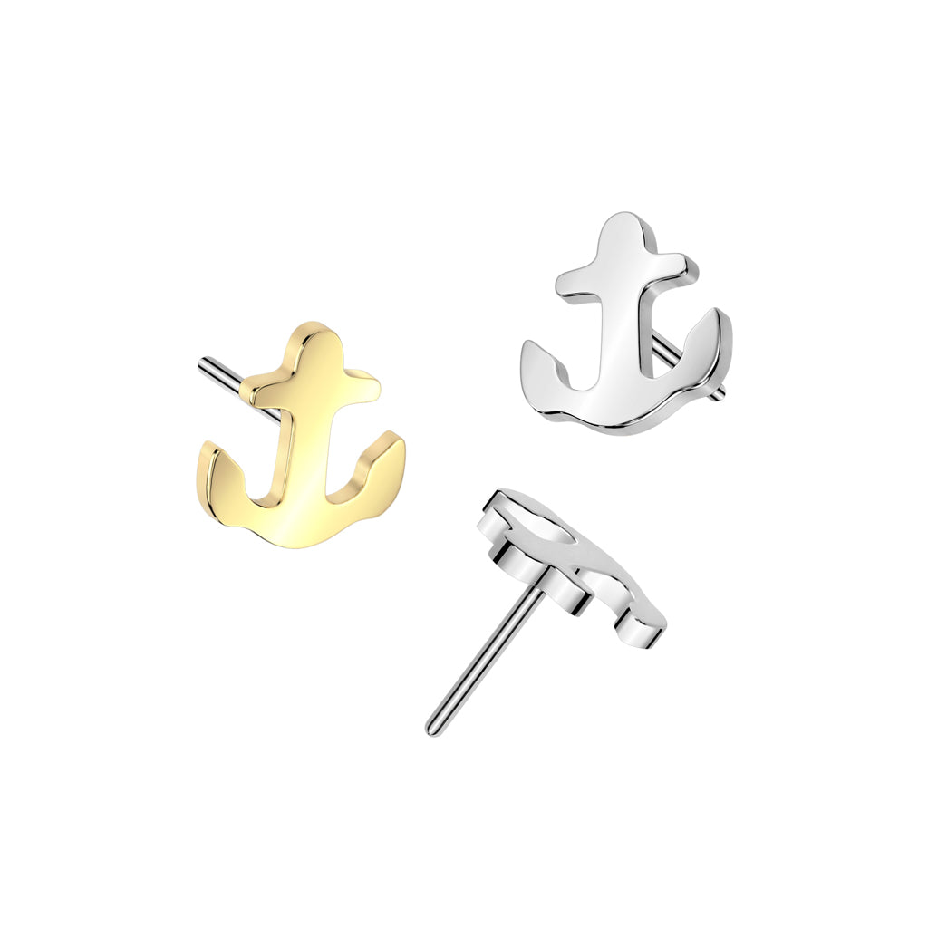 Anchor Titanium Threadless Top - Avanti Body Jewelry