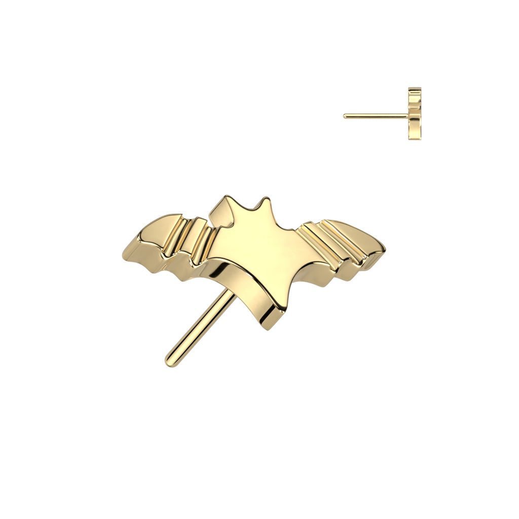 Bat | Titanium Threadless Top for Nose, Ears & Lips - Avanti Body Jewelry