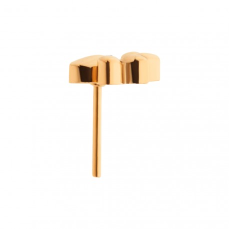 Paw | 24K PVD Titanium Threadless Top For Nose, Ears & Lip - Avanti Body Jewelry