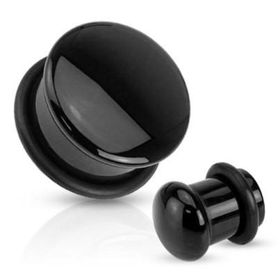 Stone Plugs | Black Onyx Plug Pair - Avanti Body Jewelry