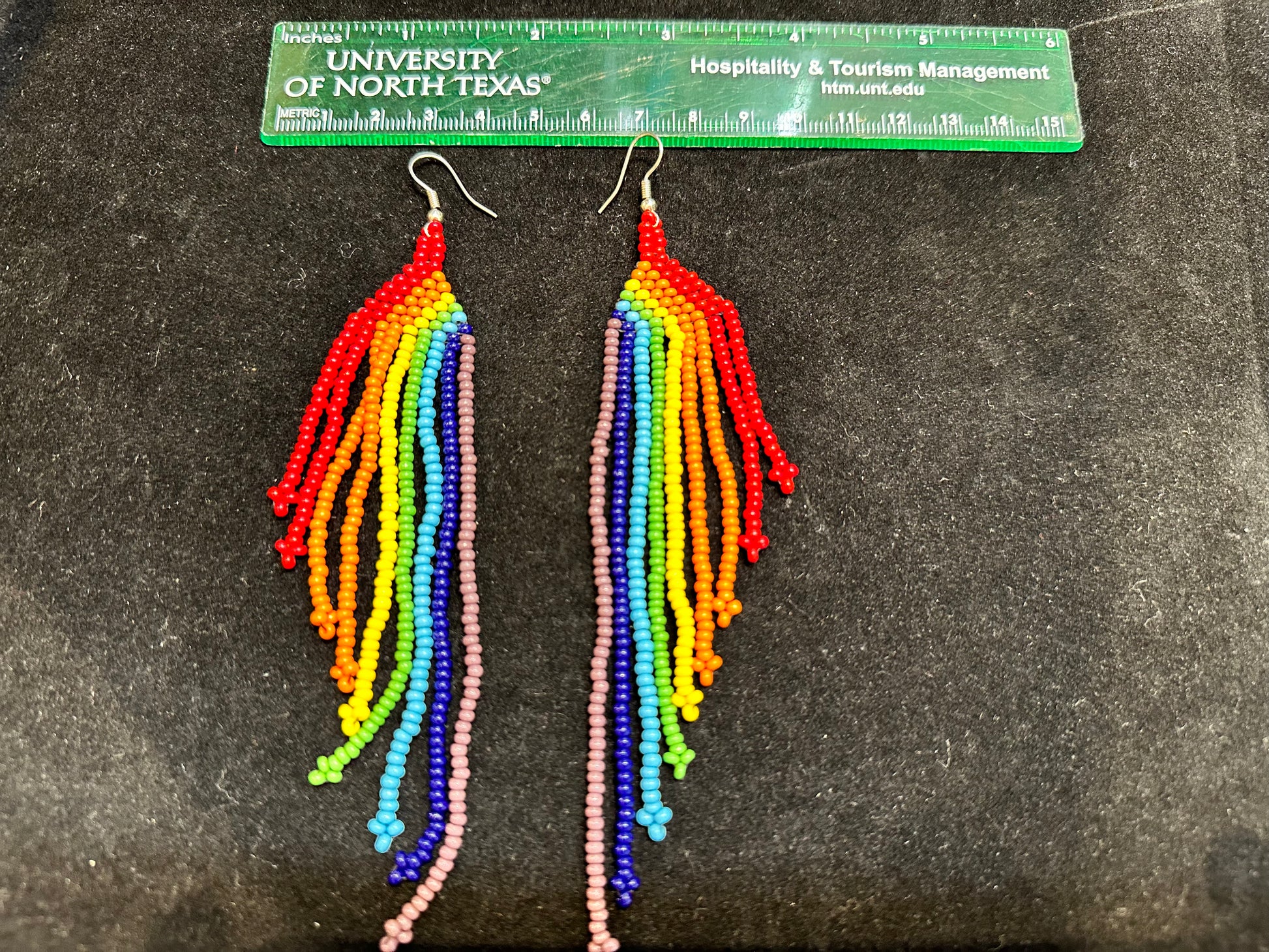 Beaded Rainbow Brazilian Indigenous Tribal Earrings | Hand Crafted - Avanti Body Jewelry