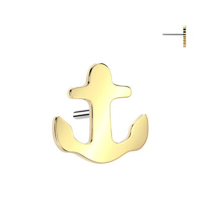 Anchor Titanium Threadless Top - Avanti Body Jewelry