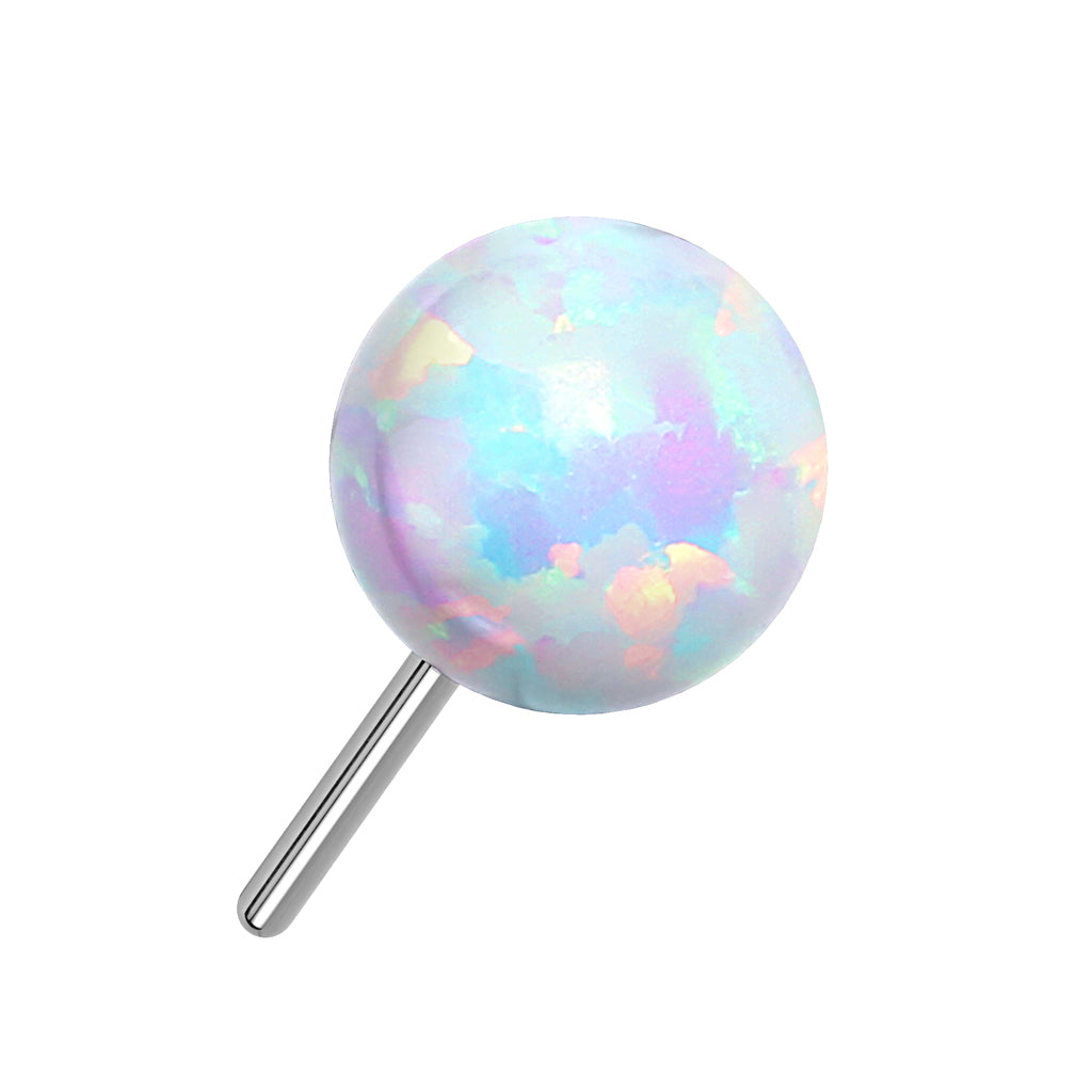 Opal Ball | Titanium Threadless Top For Nose, Ears & Lip - Avanti Body Jewelry