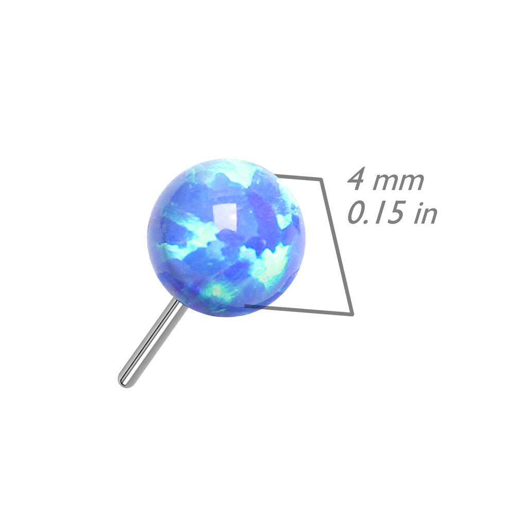 Opal Ball | Titanium Threadless Top For Nose, Ears & Lip - Avanti Body Jewelry