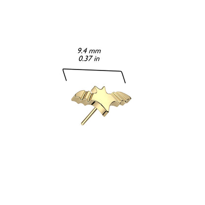 Bat | Titanium Threadless Top for Nose, Ears & Lips - Avanti Body Jewelry