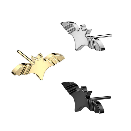 Bat | Titanium Threadless Top for Nose, Ears & Lips - Avanti Body Jewelry