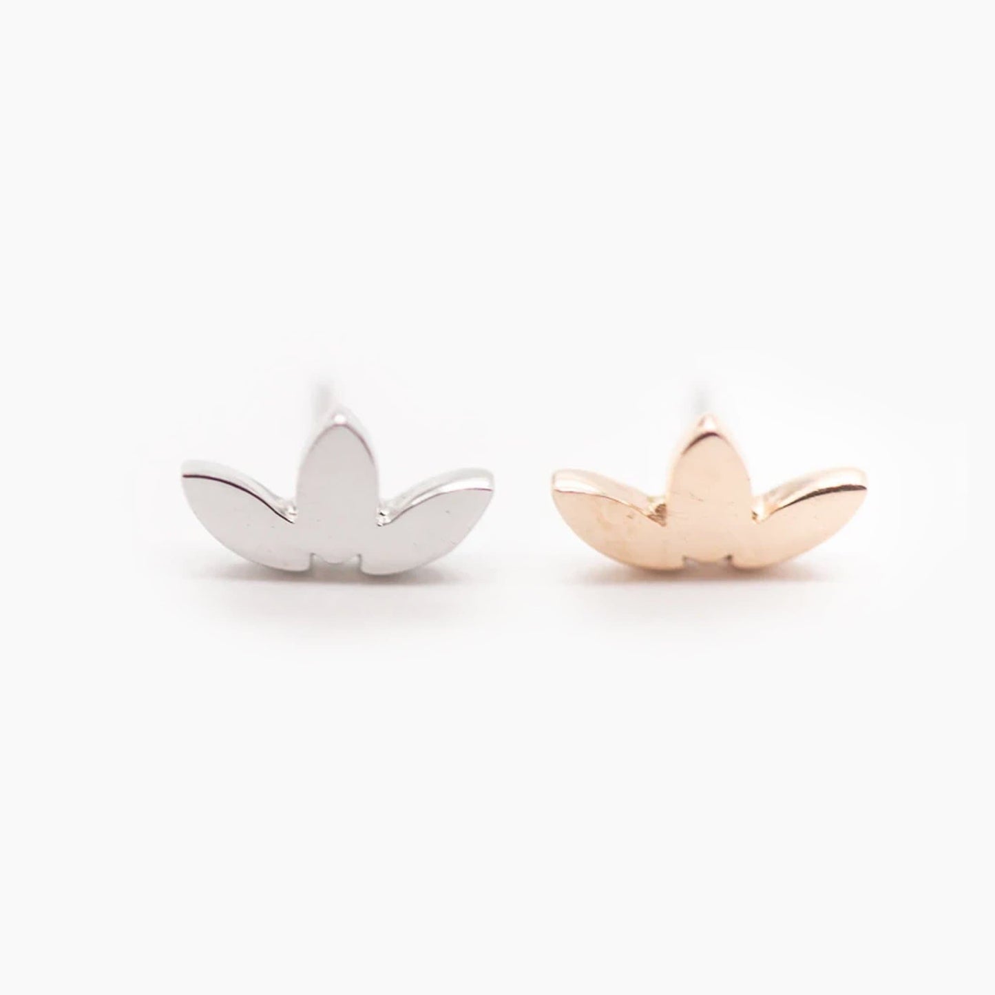 Low-Profile Marquis Fan | 14K Threadless Top For Nose, Ears & Lip - Avanti Body Jewelry