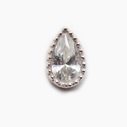 Teardrop | 14K Threadless Top For Nose, Ears & Lip - Avanti Body Jewelry