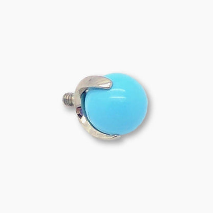 Threaded 14g Claw Set Stone & Opal Ends - Avanti Body Jewelry