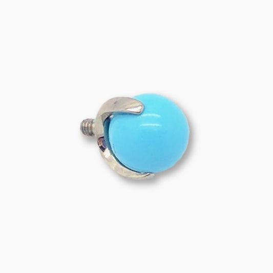 Threaded 14g Claw Set Stone & Opal Ends - Avanti Body Jewelry