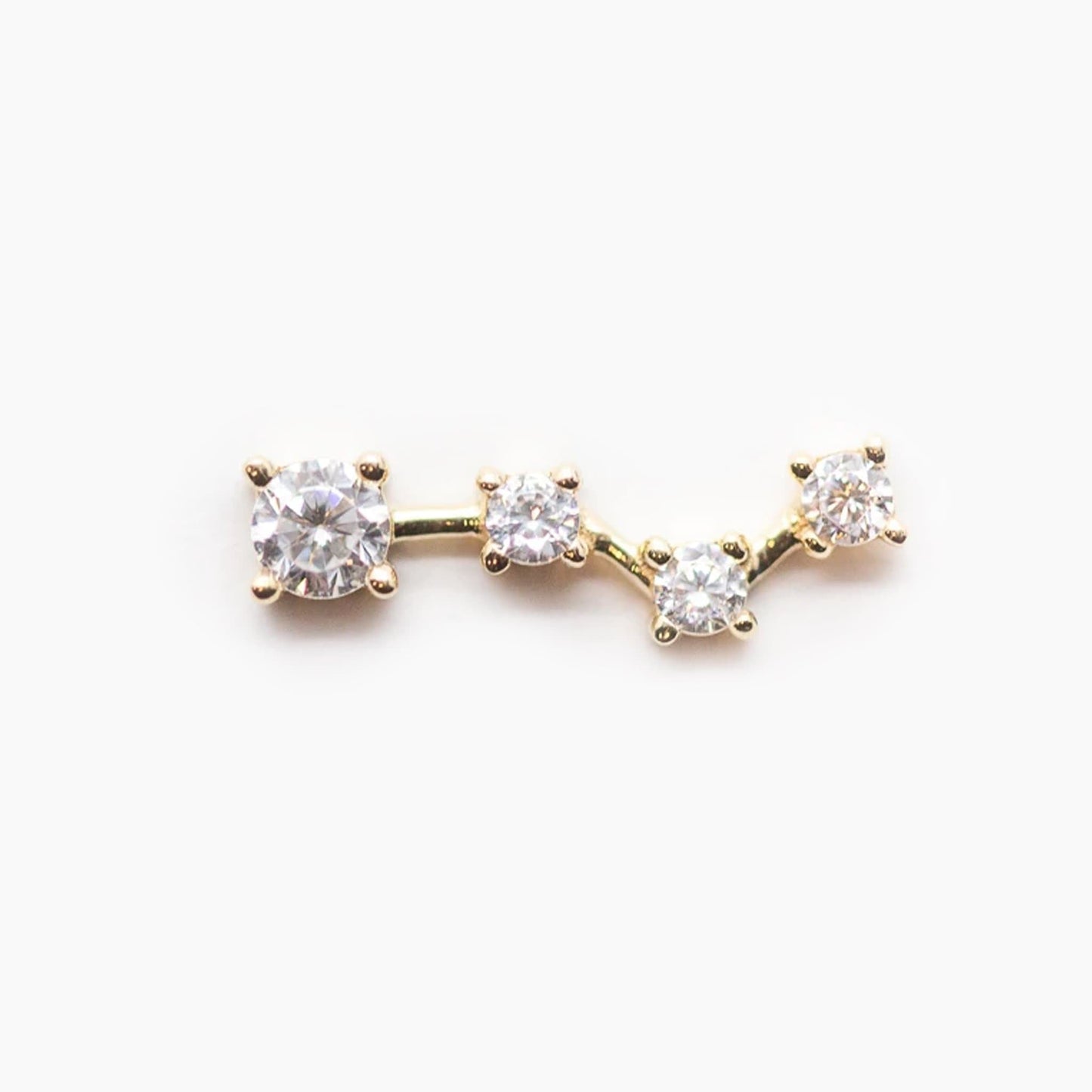 Threadless 14k Gold Constellation Climber Tops For Nose, Ears & Lip - Avanti Body Jewelry