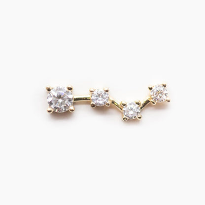 Threadless 14k Gold Constellation Climber Tops For Nose, Ears & Lip - Avanti Body Jewelry