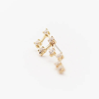 Threadless 14k Gold Constellation Climber Tops For Nose, Ears & Lip - Avanti Body Jewelry