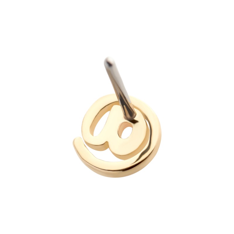 @ Symbol | 14K Threadless Top For Nose, Ears & Lip - Avanti Body Jewelry
