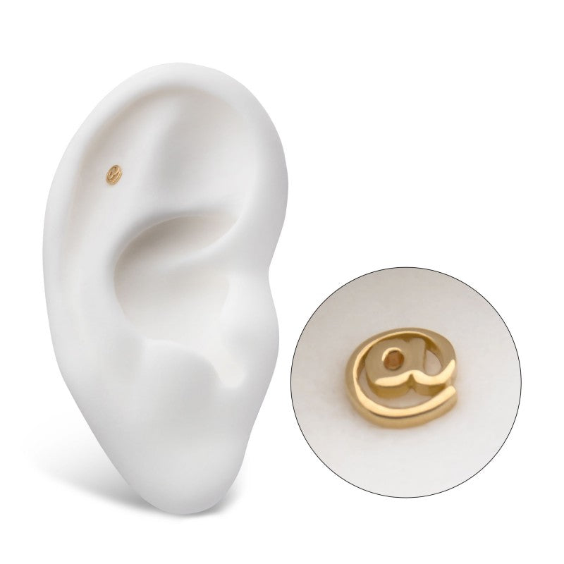 @ Symbol | 14K Threadless Top For Nose, Ears & Lip - Avanti Body Jewelry