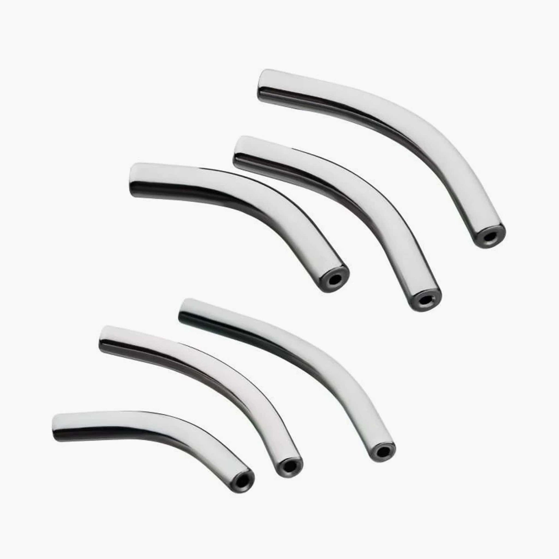 Titanium Threadless Curved Barbell Posts For Nose, Ears & Lip - Avanti Body Jewelry