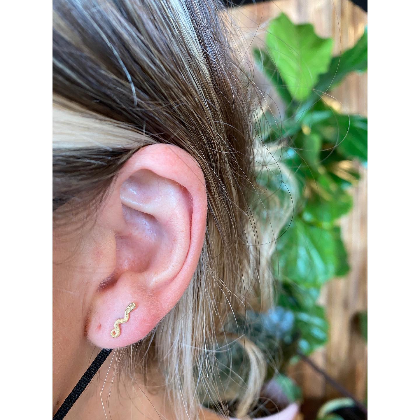 Threadless 14k Gold Snake Ends For Nose, Ears & Lip - Avanti Body Jewelry
