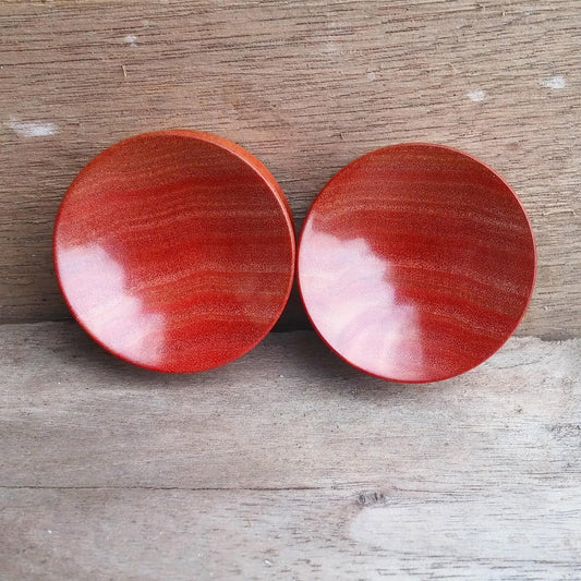 OMW | Pink Ivory Double Concave Plug 1 1/4" - Avanti Body Jewelry