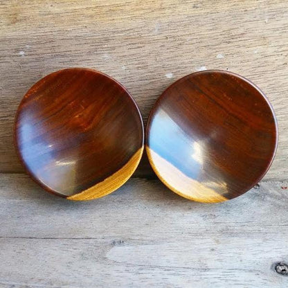 OMW | Single Side Concave Wood Plug Pair - Avanti Body Jewelry