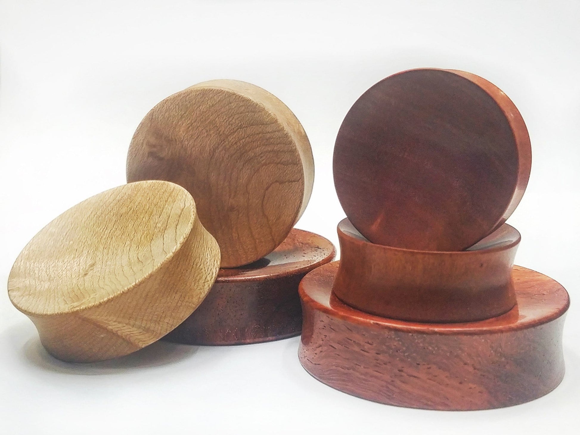 OMW | Concave Wood Plug Pair - Avanti Body Jewelry