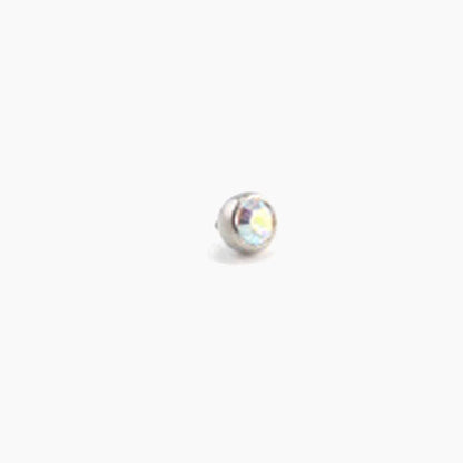 Threaded Low-Profile Bezel Set Gem - Avanti Body Jewelry