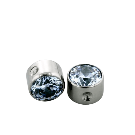 14g Captive Bezel-Set Gem Bead - Avanti Body Jewelry