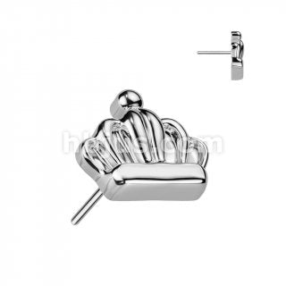 Implant Grade Titanium Threadless Push In Crown Top For Nose, Ears & Lip - Avanti Body Jewelry