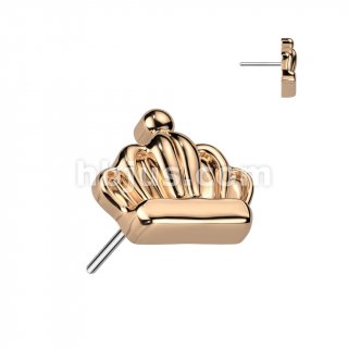 Implant Grade Titanium Threadless Push In Crown Top For Nose, Ears & Lip - Avanti Body Jewelry