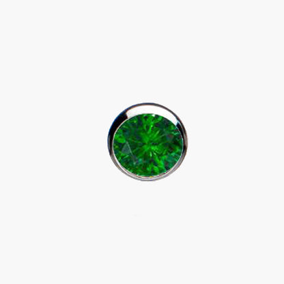 Bezel Set Gem | Titanium Threadless Top For Nose, Ears & Lip - Avanti Body Jewelry