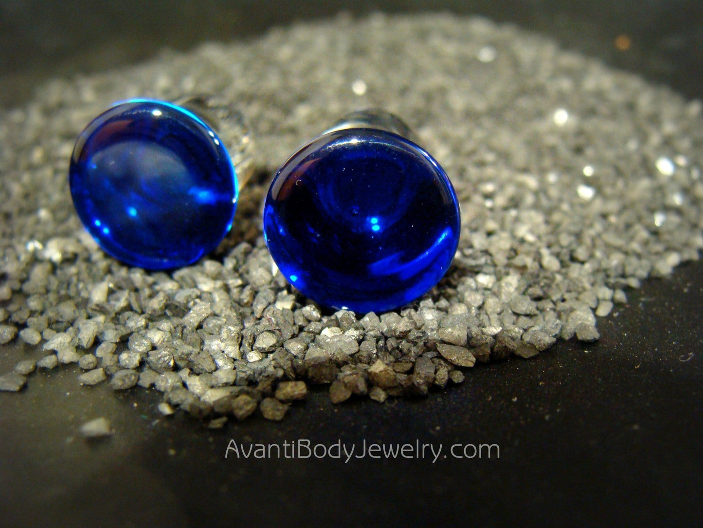Glass Single Flare Plug Pair - Translucent - Avanti Body Jewelry