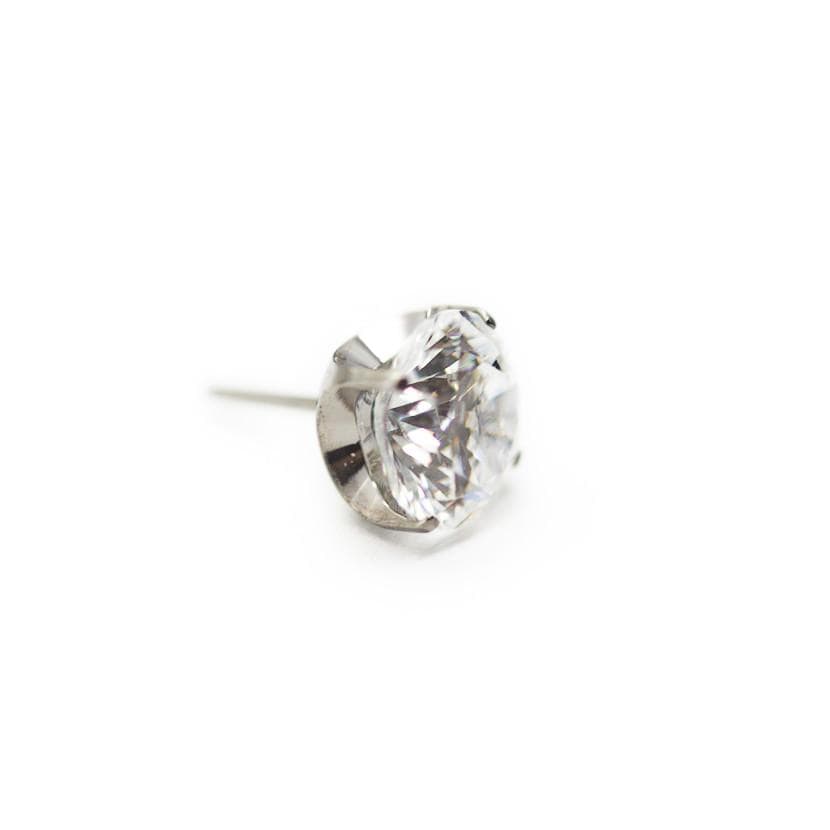 Prong Set Gem | Titanium Threadless Top For Nose, Ears & Lip - Avanti Body Jewelry
