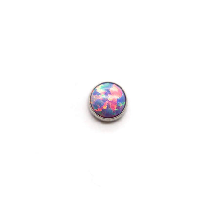 Threaded Opal & Stone Cabochon End/ Dermal Top - Avanti Body Jewelry