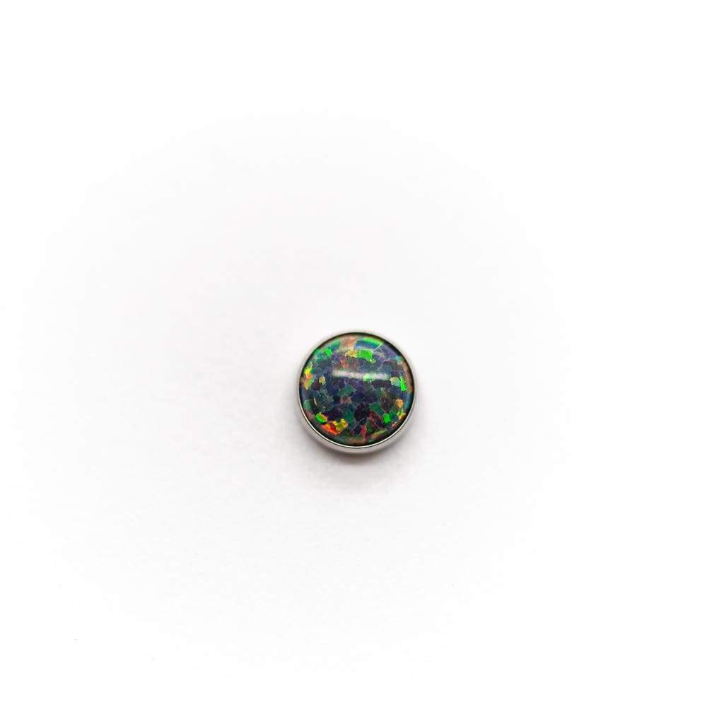 Threaded Opal & Stone Cabochon End/ Dermal Top - Avanti Body Jewelry