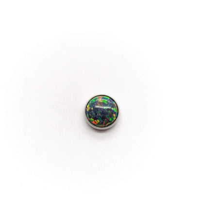 Threaded Opal & Stone Cabochon End/ Dermal Top - Avanti Body Jewelry