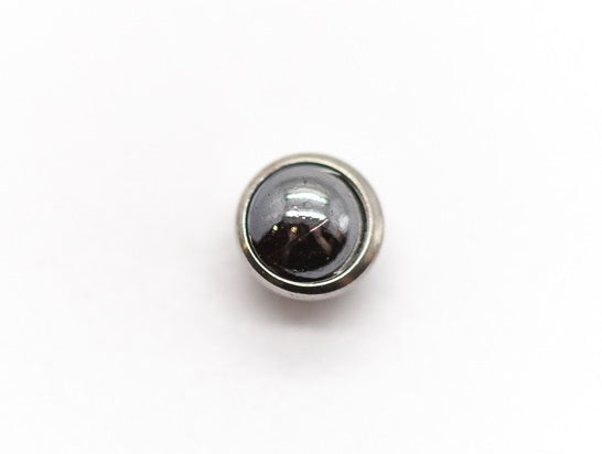 Cabochon Bezel Set Stone | Titanium Threadless Top For Nose, Ears & Lip - Avanti Body Jewelry