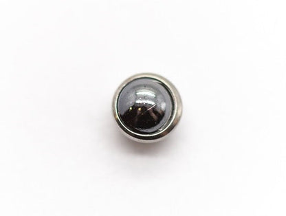 Cabochon Bezel Set Stone | Titanium Threadless Top For Nose, Ears & Lip - Avanti Body Jewelry