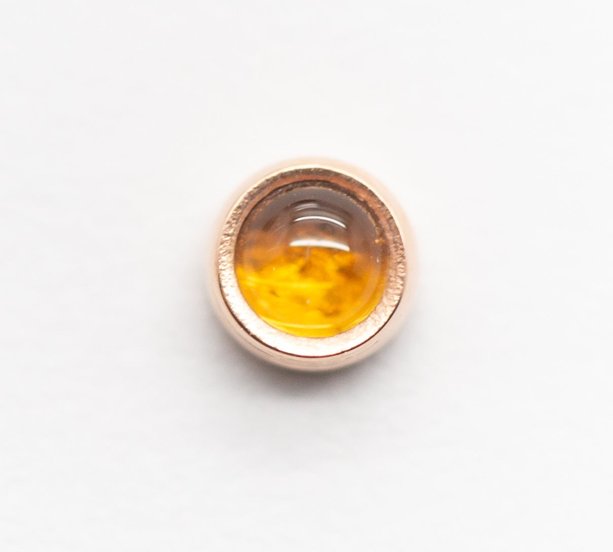 Genuine Stone Cabochon | 14K Threadless Top For Nose, Ears & Lip - Avanti Body Jewelry