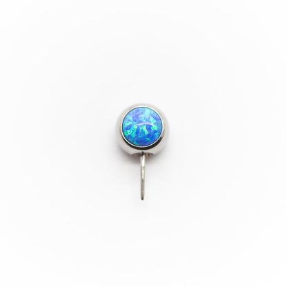 Side-Set Gem & Opal Threadless Ends For Nose, Ears & Lip - Avanti Body Jewelry