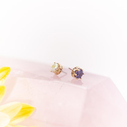 Crown | 14K Threadless Top | Yellow Gold For Nose, Ears & Lip - Avanti Body Jewelry