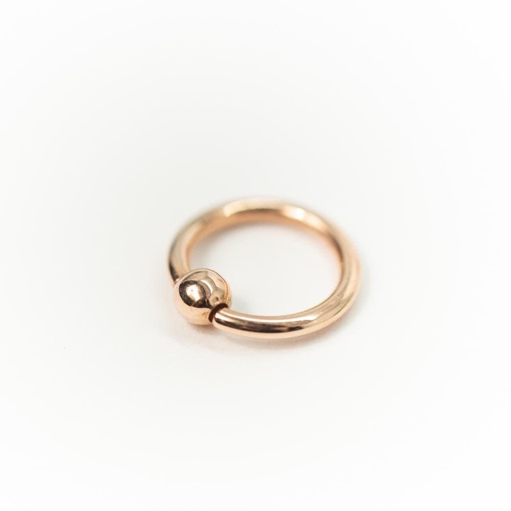 14k Fixed Bead Ring - Avanti Body Jewelry