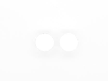 Glass Plugs | Single Flare | White Plug Pair - Avanti Body Jewelry