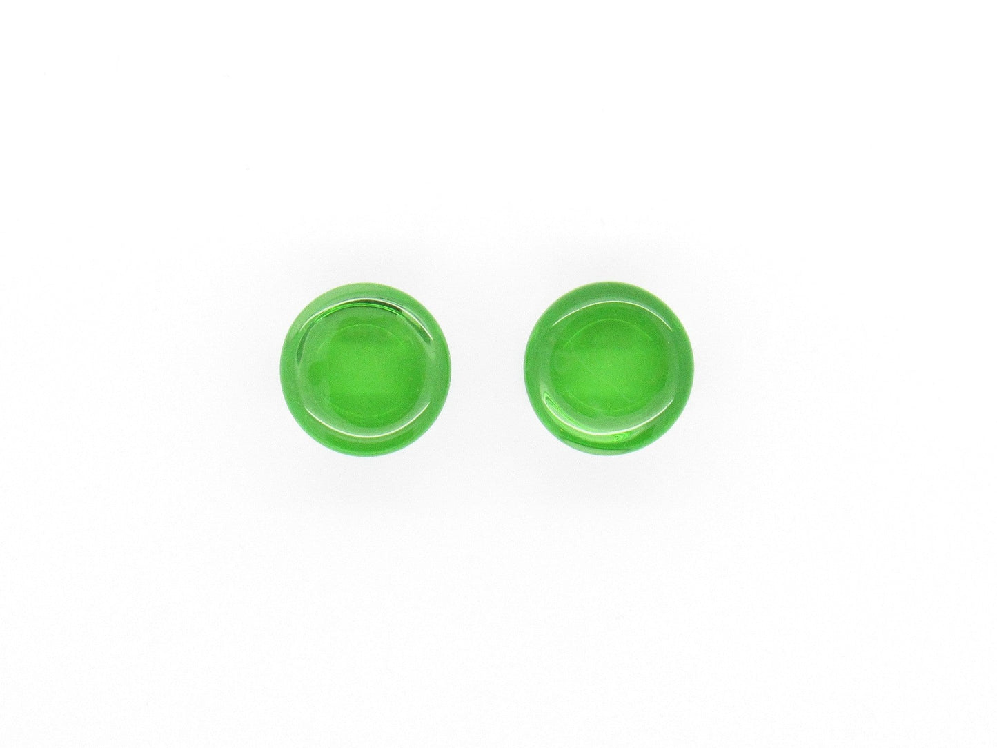 Glass Single Flare Plug Pair - Translucent - Avanti Body Jewelry
