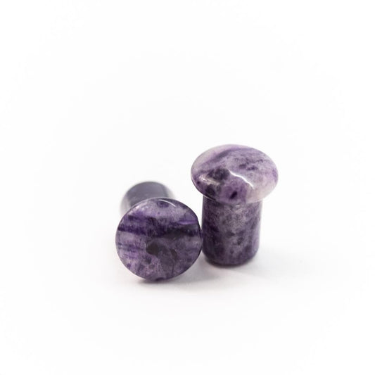 Stone Plugs | Amethyst Plug Pair - Avanti Body Jewelry