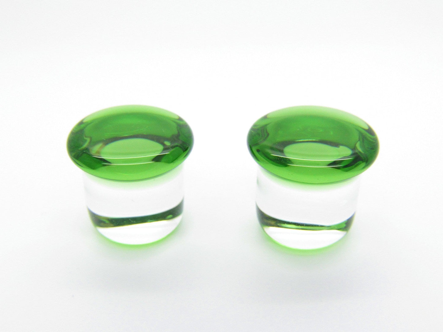 Glass Single Flare Plug Pair - Translucent - Avanti Body Jewelry