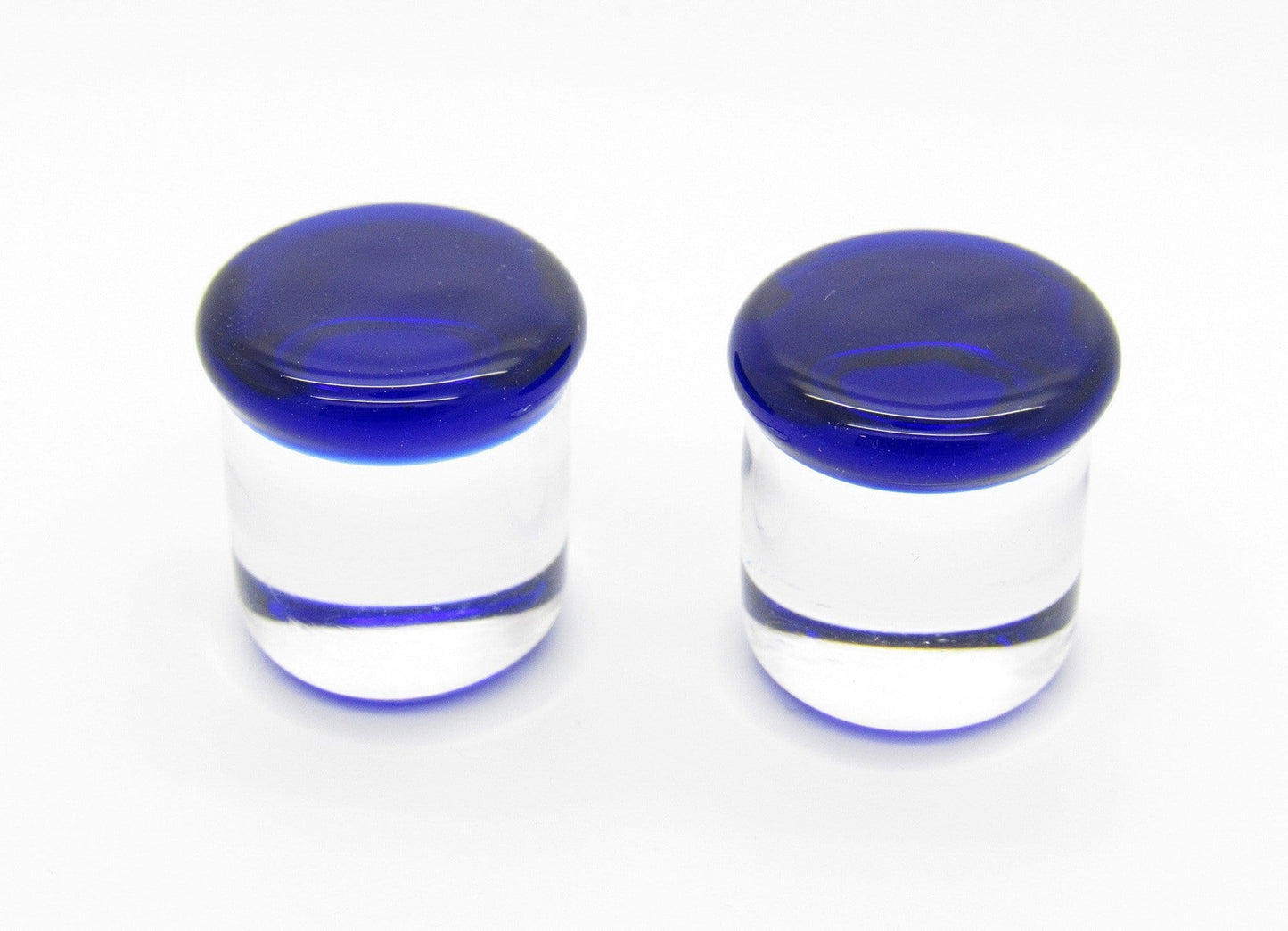 Glass Single Flare Plug Pair - Translucent - Avanti Body Jewelry