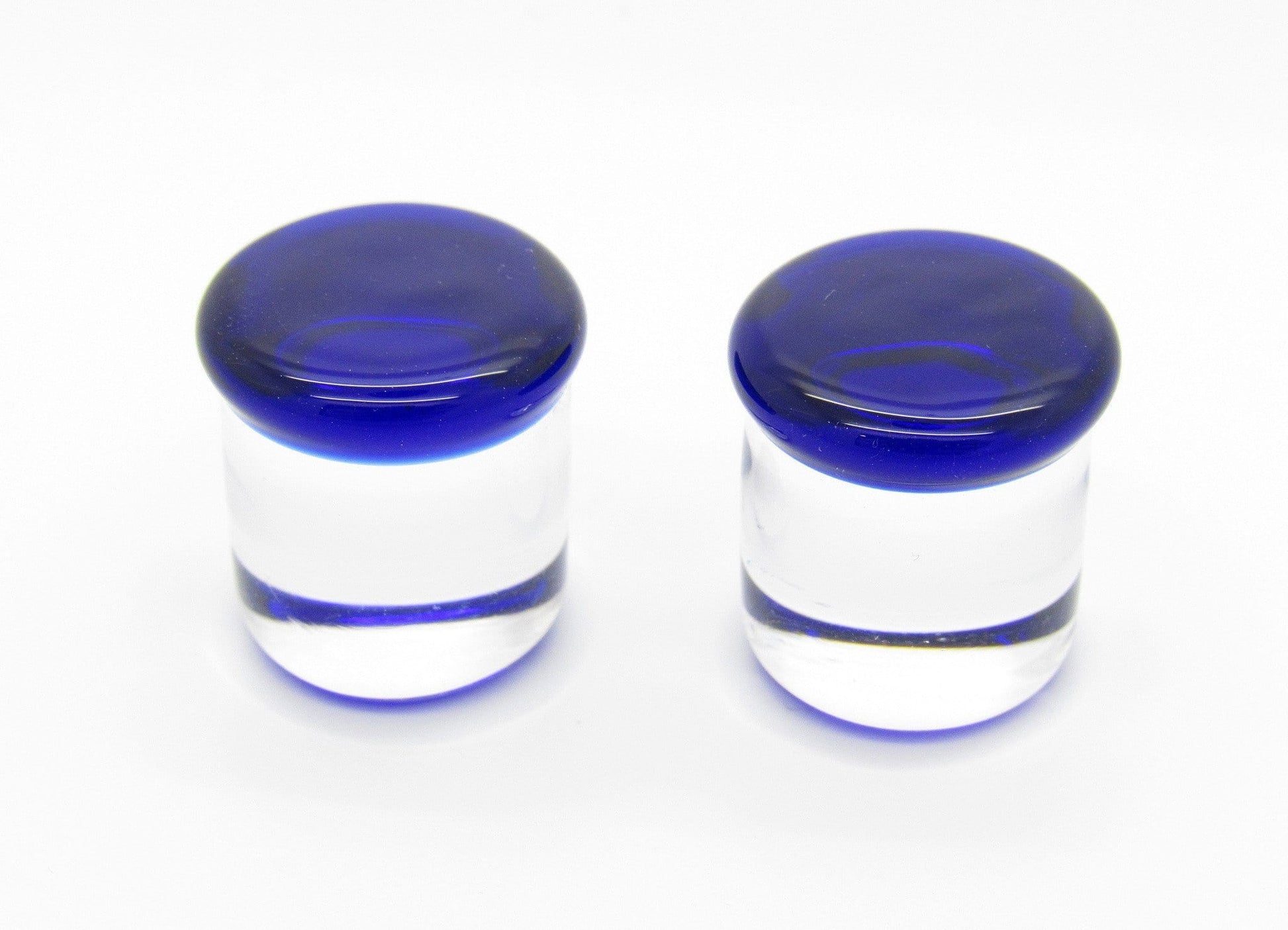 Glass Single Flare Plug Pair - Translucent - Avanti Body Jewelry