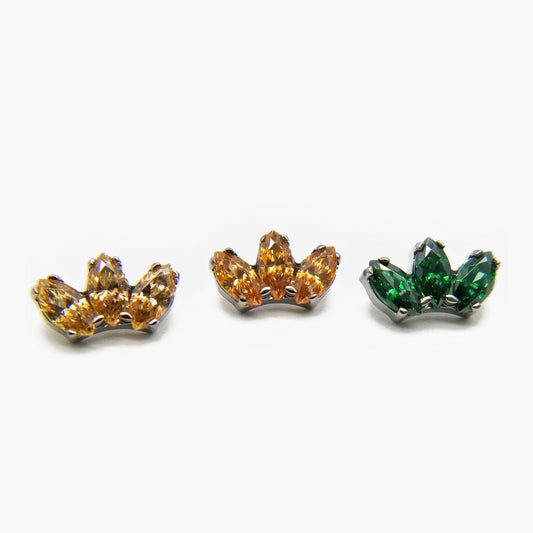 I.S. | Threaded 16g Marquise Fan Ends - Avanti Body Jewelry