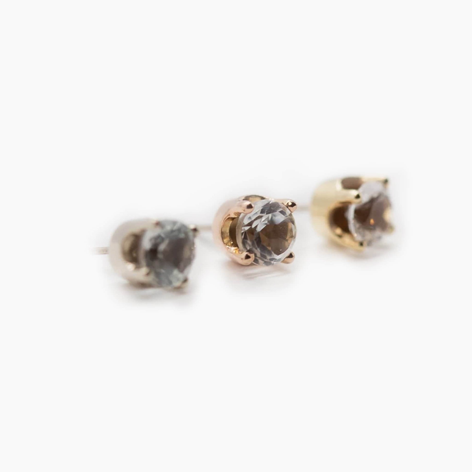 Threadless 14k Genuine AAA White Topaz Tops For Nose, Ears & Lip - Avanti Body Jewelry