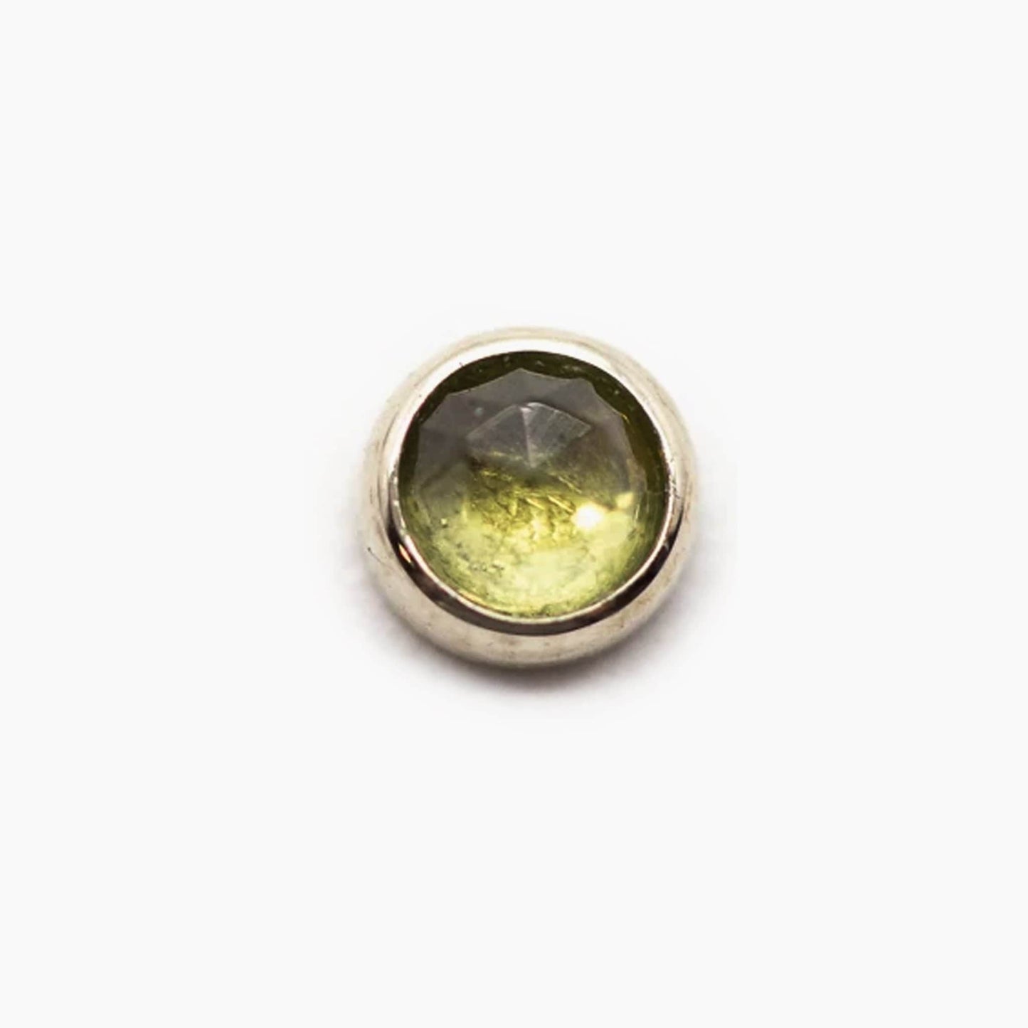 Threadless 14k Rose-Cut Peridot Tops For Nose, Ears & Lip - Avanti Body Jewelry