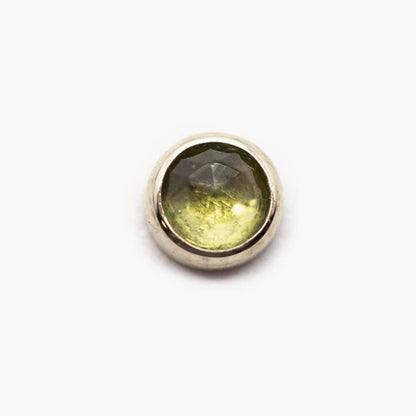 Threadless 14k Rose-Cut Peridot Tops For Nose, Ears & Lip - Avanti Body Jewelry